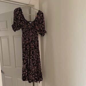 Elegant Black and Pink piper and scoot smocked dress